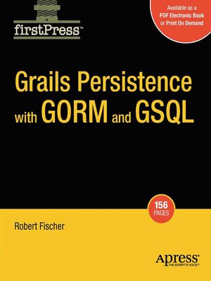 cover image of Grails Persistence with GORM and GSQL